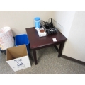 Mahogany End Table Side Table, 18 x 18 in. Mahogany End Table Side Table, 18 x 18 in.